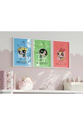 Power Puff Girls 3'lü Poster Seti