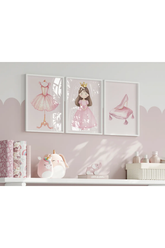 Pudra Pempesi Prenses 3'lü Poster Seti