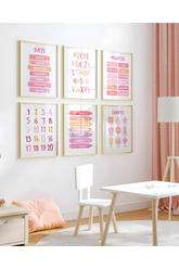 Pudra Pembesi Eğitici 6'lü Poster Seti