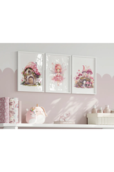 Pudra Pembesi Prenses Melek 3'lü Poster Seti