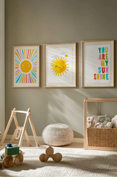 Renkli Pozitif Enerji Temalı 3'lü Poster Seti