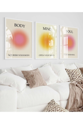 Manifest Modern Estetik 3'lü Poster Seti