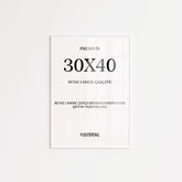 30 X 40 Beyaz Lamine Çerçeve