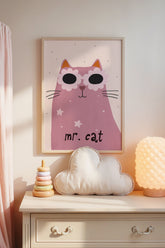Mr.Cat ,Tablo Çocuk Odası Dekoru, İskandinav Tablo