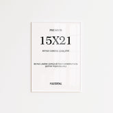 15 X 21 Beyaz Lamine Çerçeve