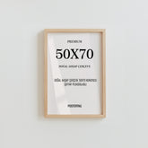50 X 70 Doğal Ahşap Çerçeve