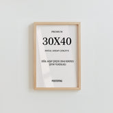 30 X 40 Doğal Ahşap Çerçeve