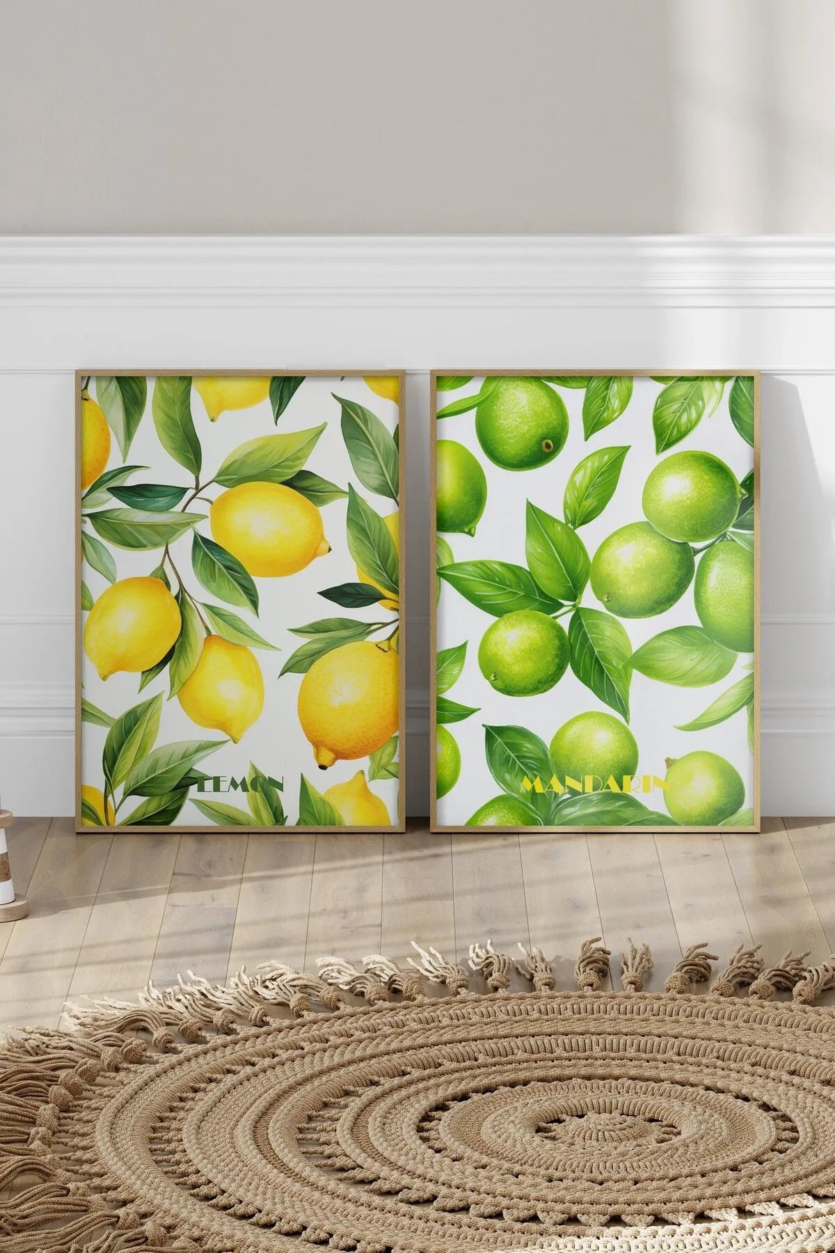 Lemon & Mandarin - Modern Meyve Posteri