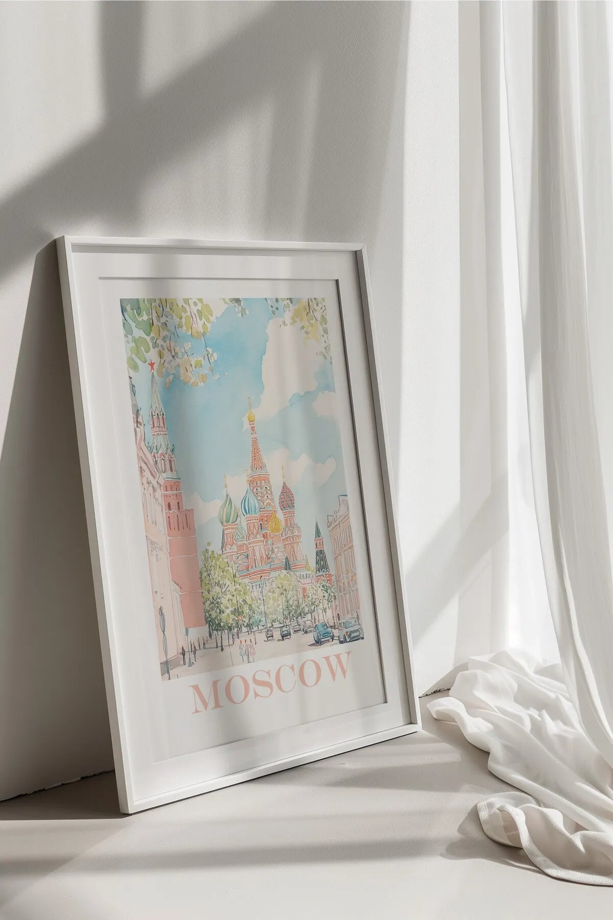 Moscow - Bohem Tarzda Estetik Şehir Tablosu