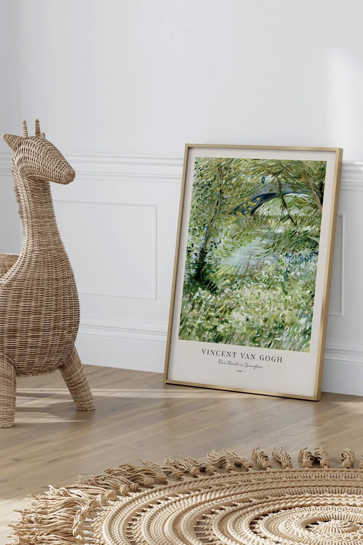 River Bank in Springtime [Van Gogh] - Modern Estetik Tablo