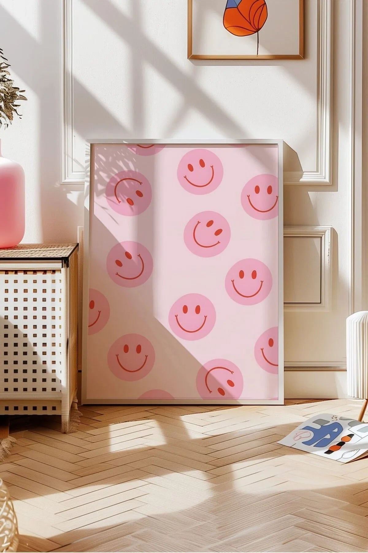 Pembe Temalı Gifler Pozitif Şık Poster