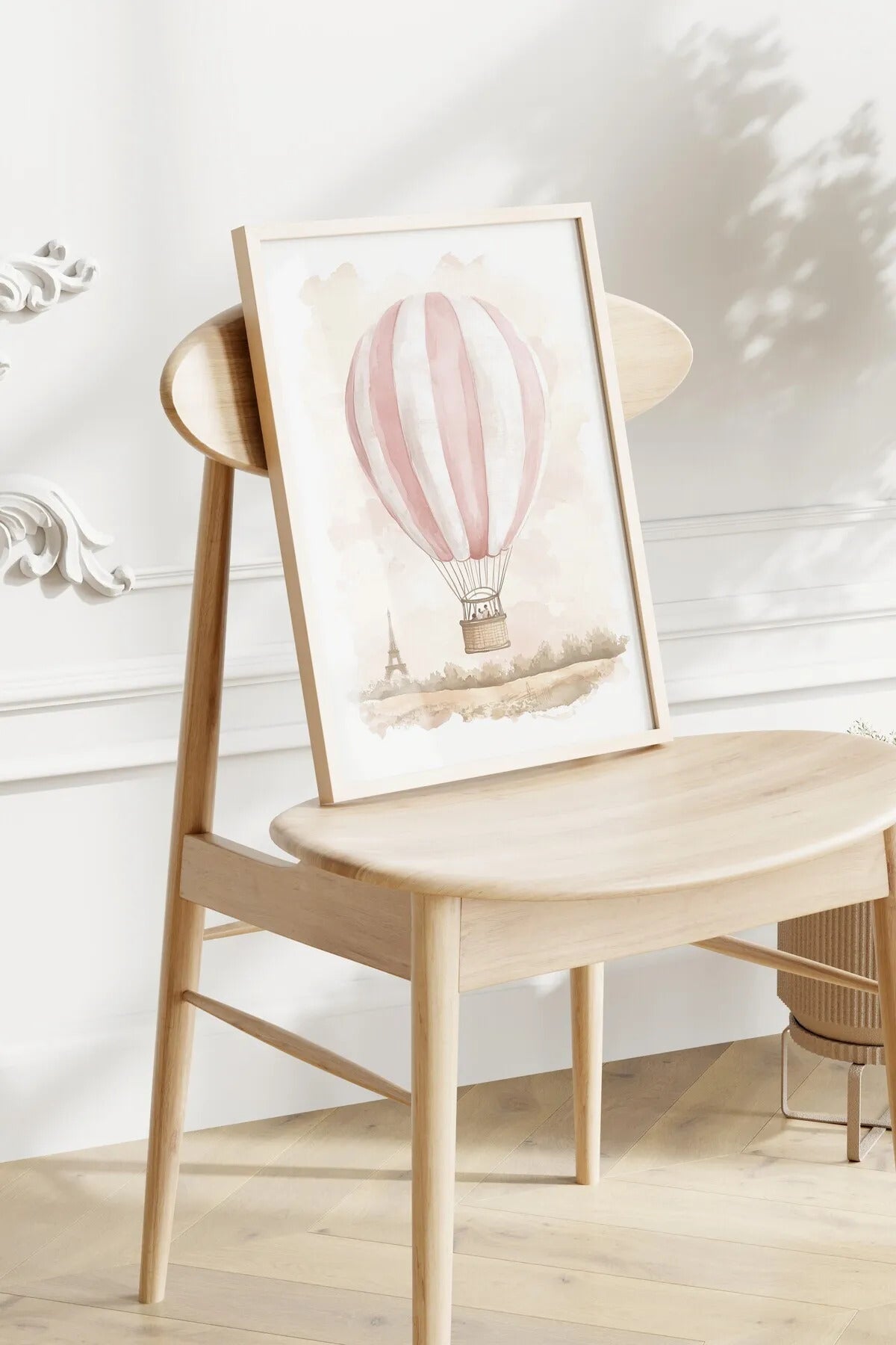 Sevimli Pudra Pembesi Tavşan 3'lü Poster Seti