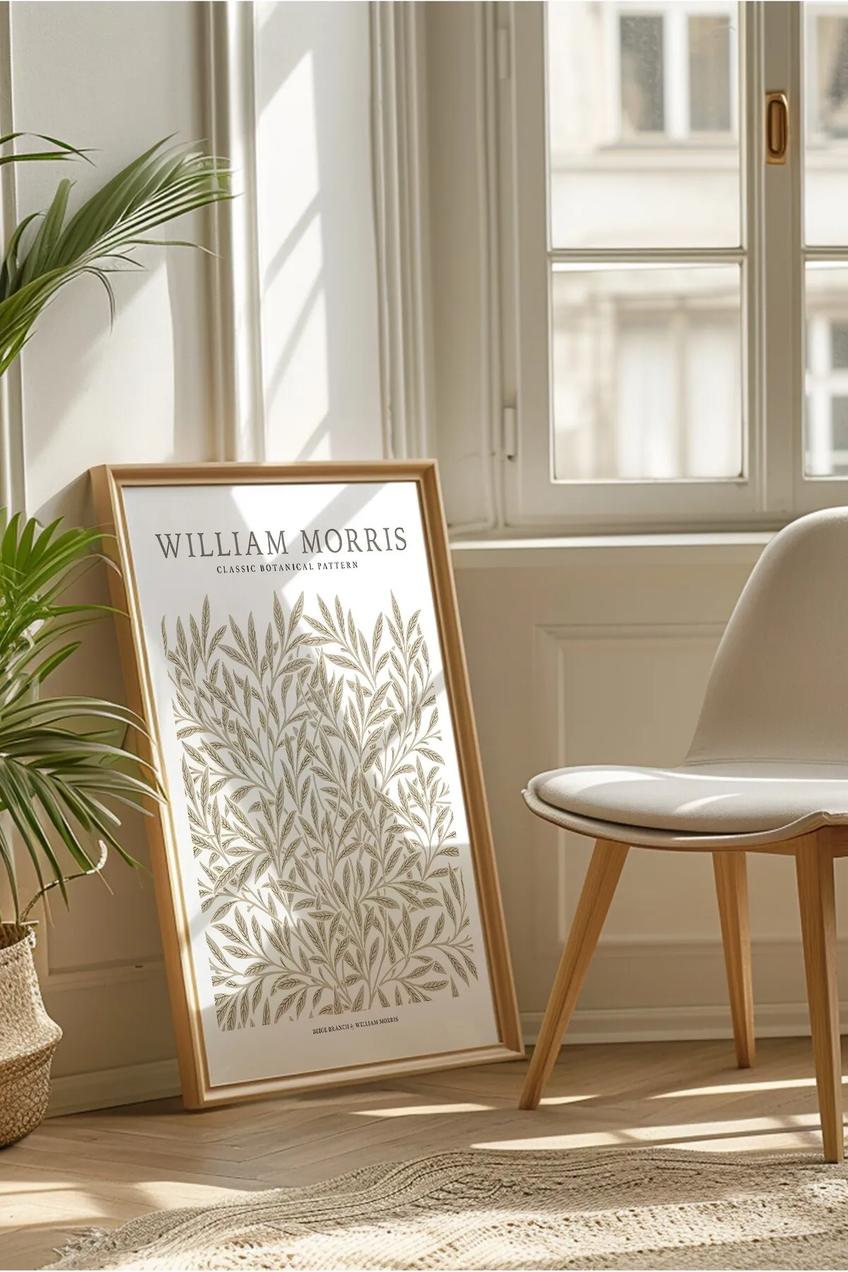 Willow Bough & Beige Branch [William Morris] - Botanik Temalı 2'li Poster Seti