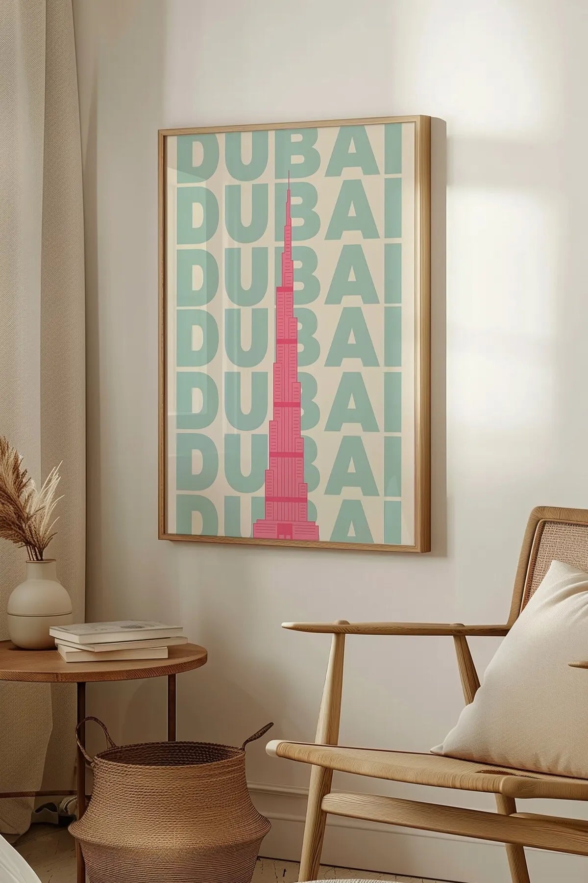 Londra & Berlin & Dubai - İllüstrasyon Tarzı 3'lü Şehir Poster Seti
