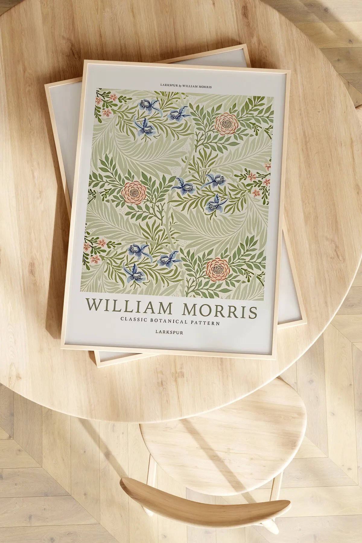 Larkspur Clasic Bothenical [William Morris] - Botanik Temalı Duvar Tablosu