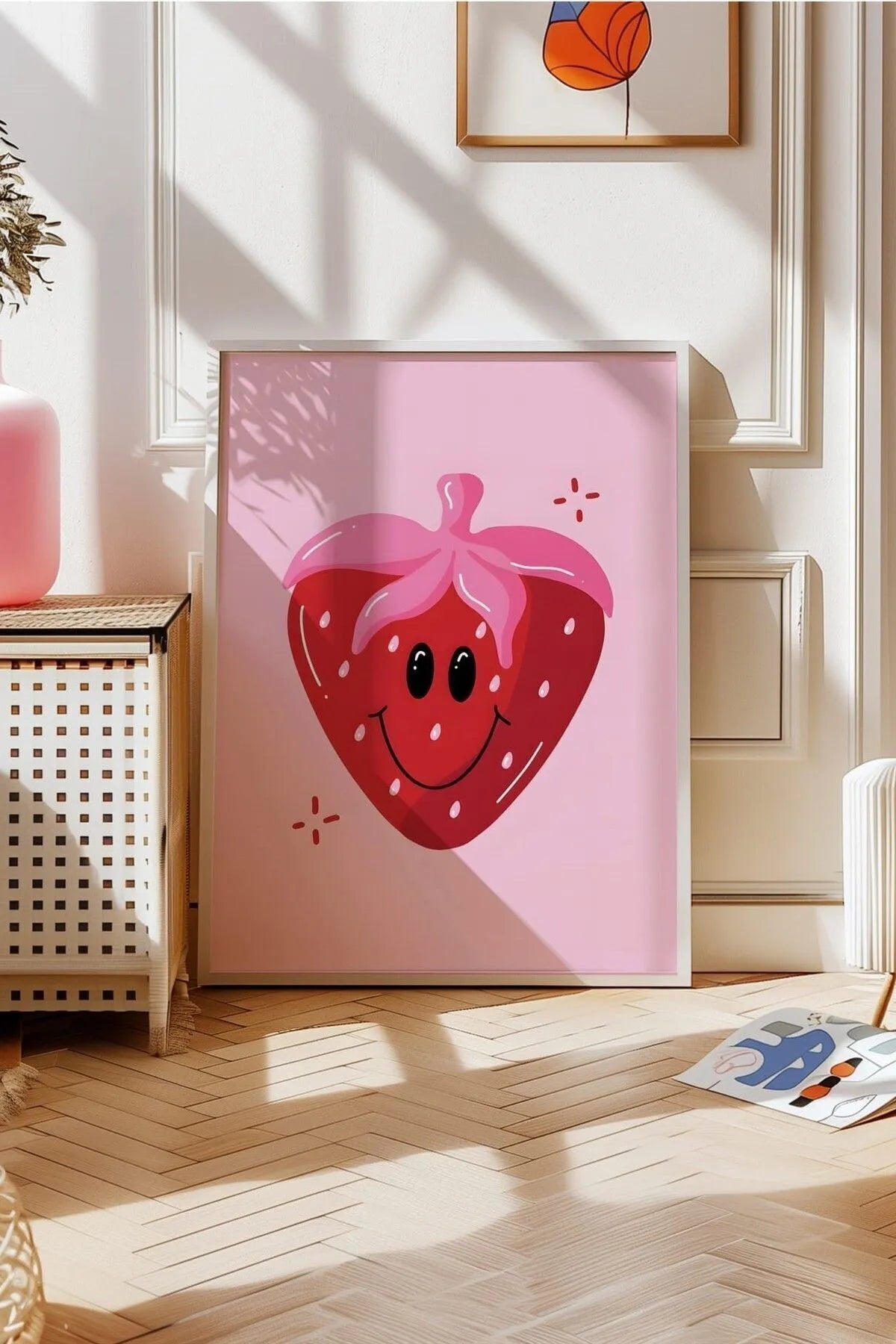 Pembe Temalı Gifler Pozitif Şık Poster