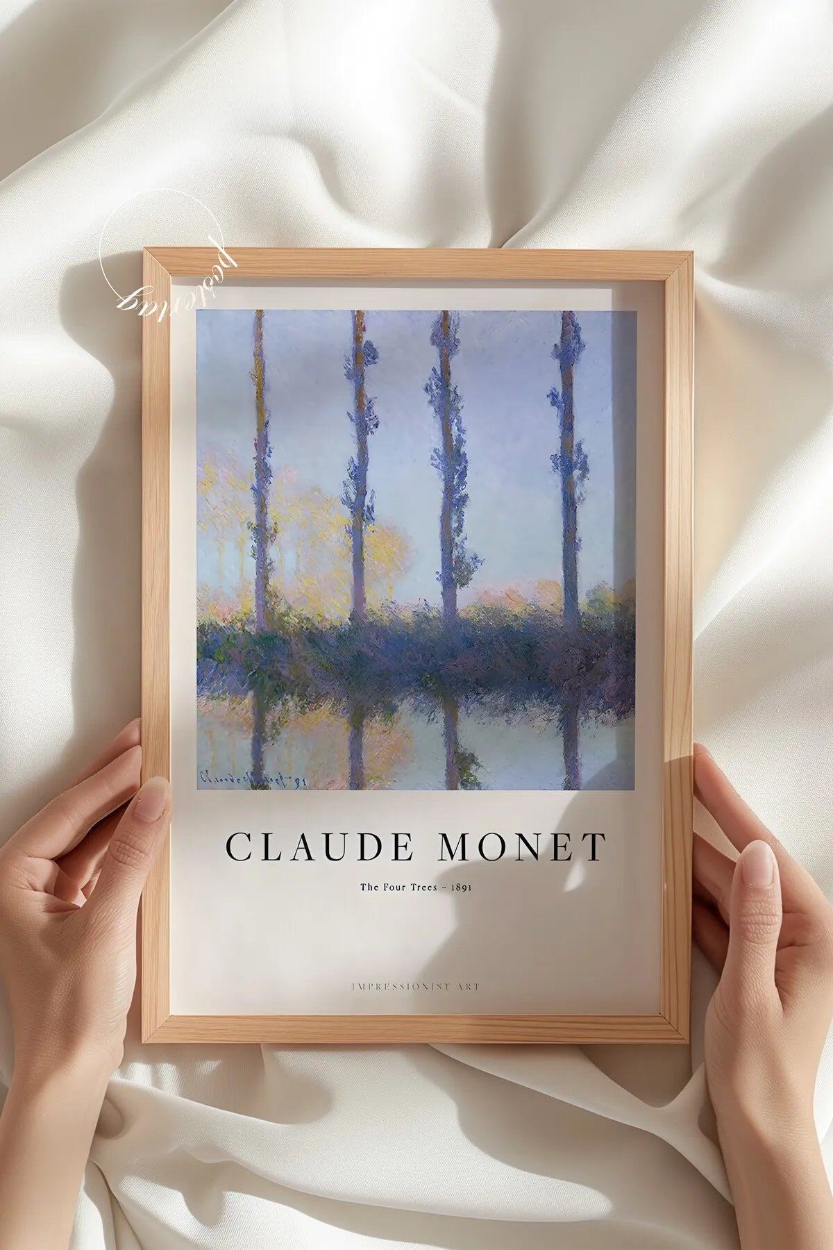 The Four Trees [Claude Monet] - Şık Yağlı Boya Tablo