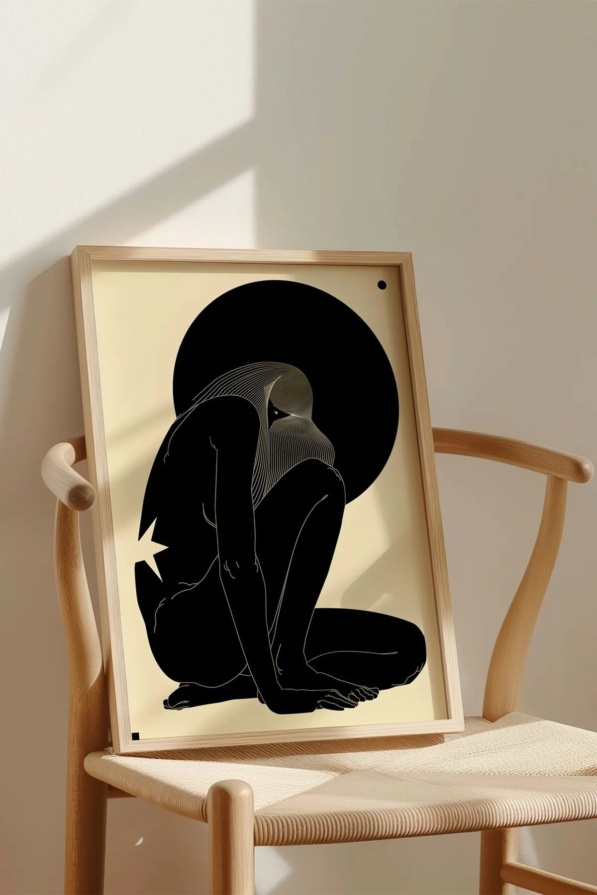 Soyut Fütüristik Tarzda 3'lü Modern Tablo Seti