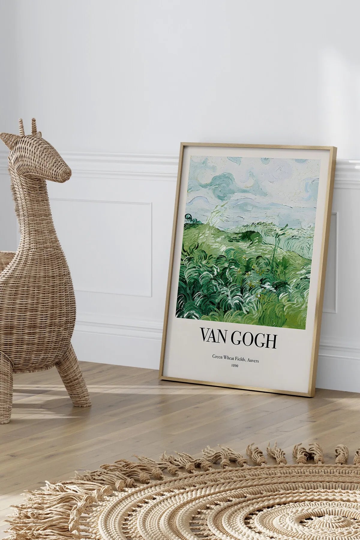 Green Wheat Fields Auvers [Van Gogh] - Modern Estetik Tablo