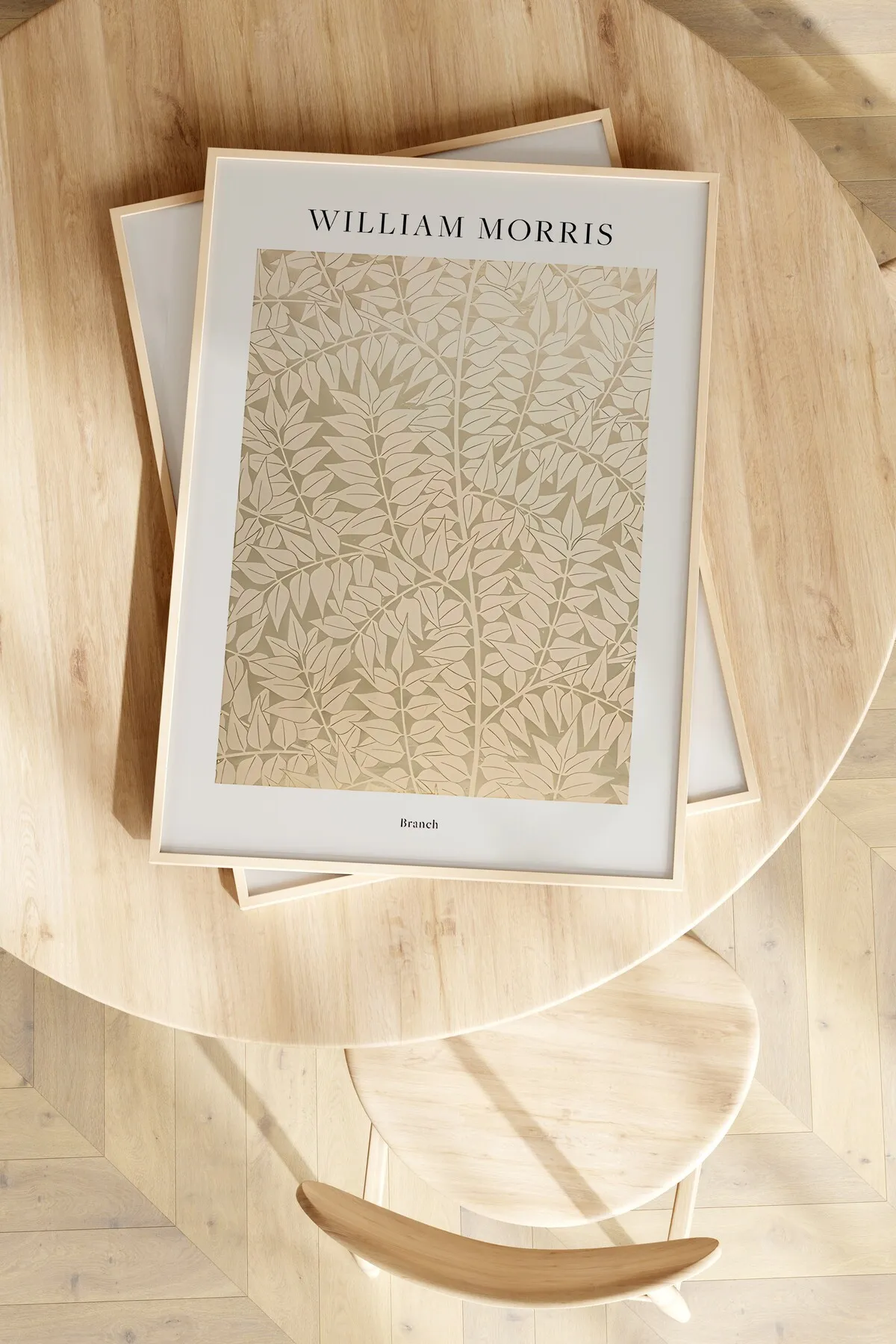 Branch [William Morris] - Botanik Temalı Haki Duvar Tablosu