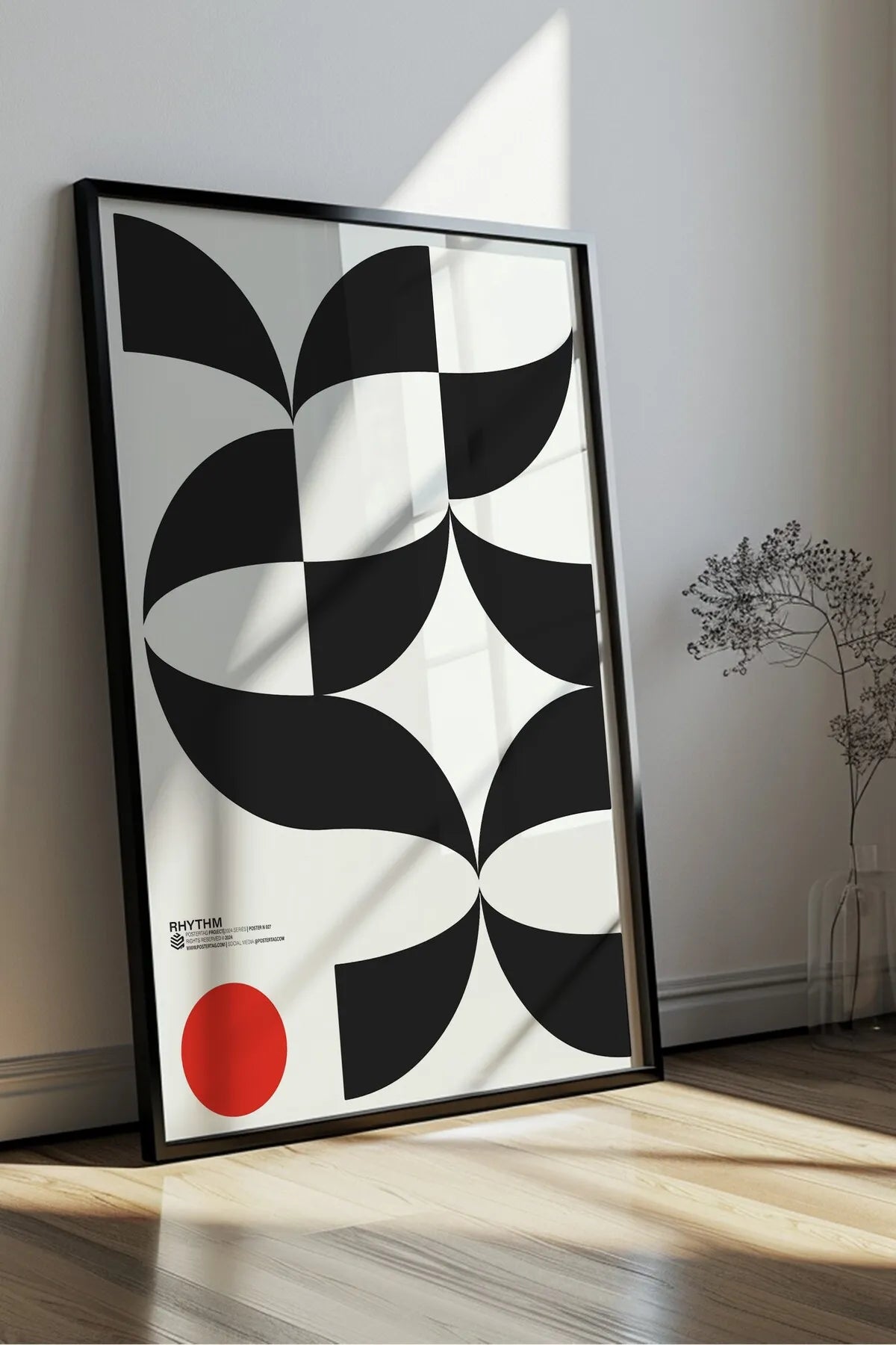 Minimalist Estetik Siyah İlllüstrasyon Posteri