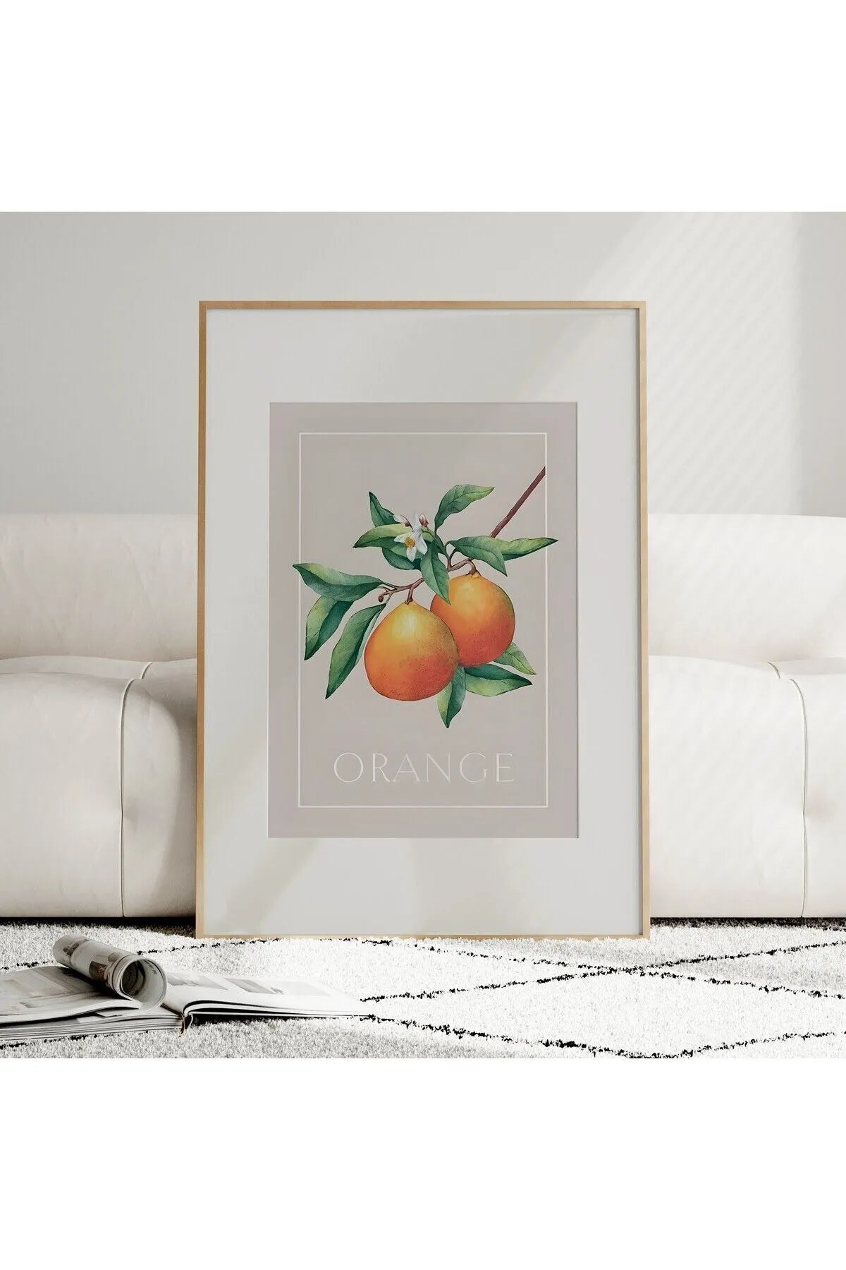 Lemon & Orange - 2'li Modern Meyve Poster Seti