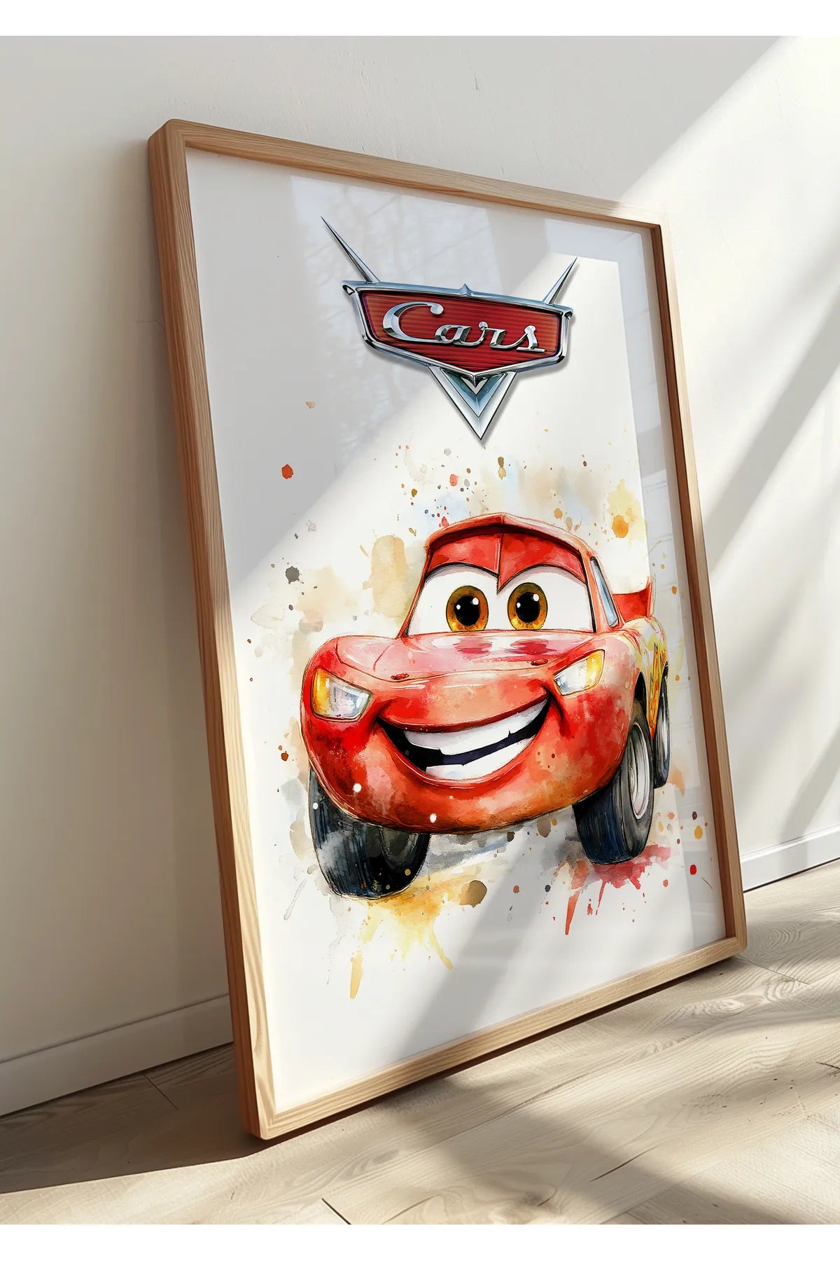 Şimşek McQueen & Çekici Mater [Arabalar] Temalı 3'lü Poster Seti