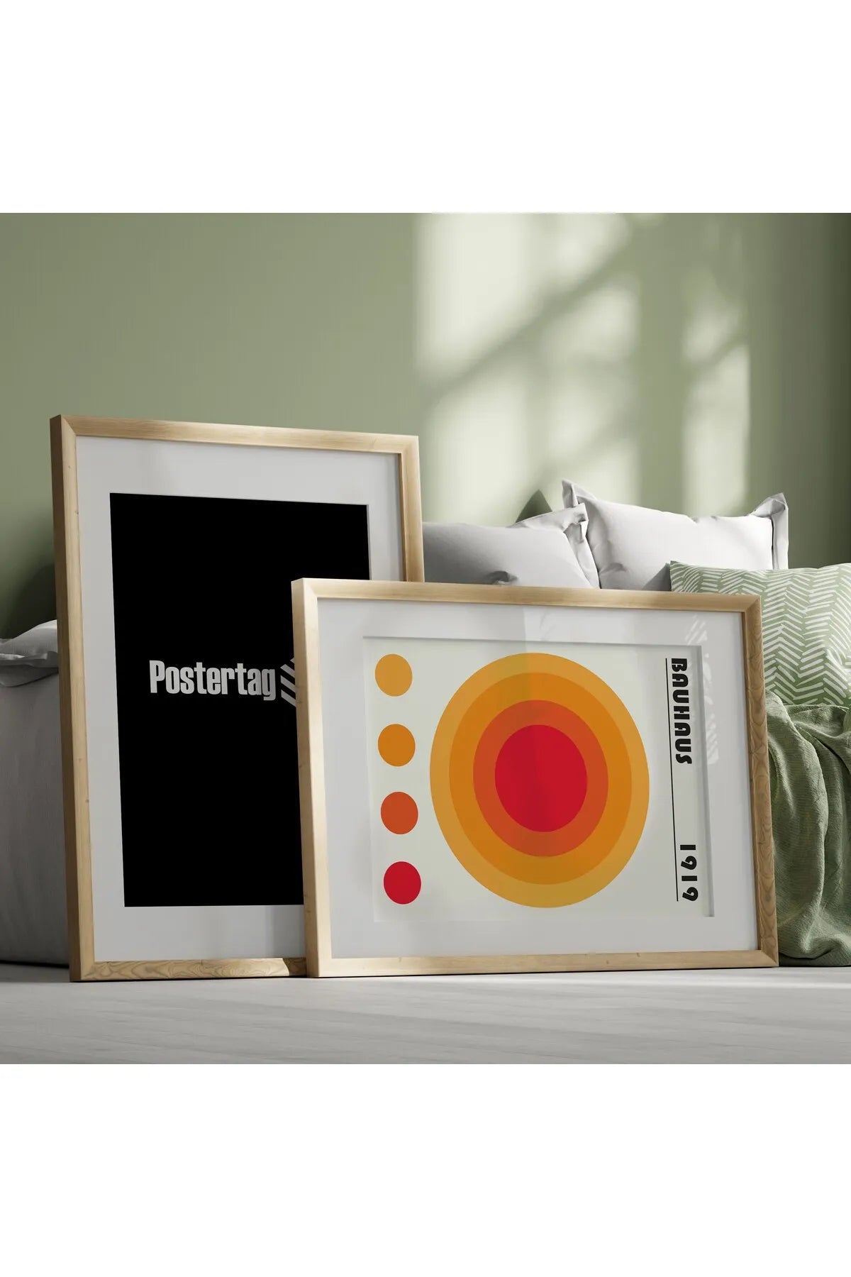 [Bauhaus] Turuncu Temalı Modern Estetik Poster