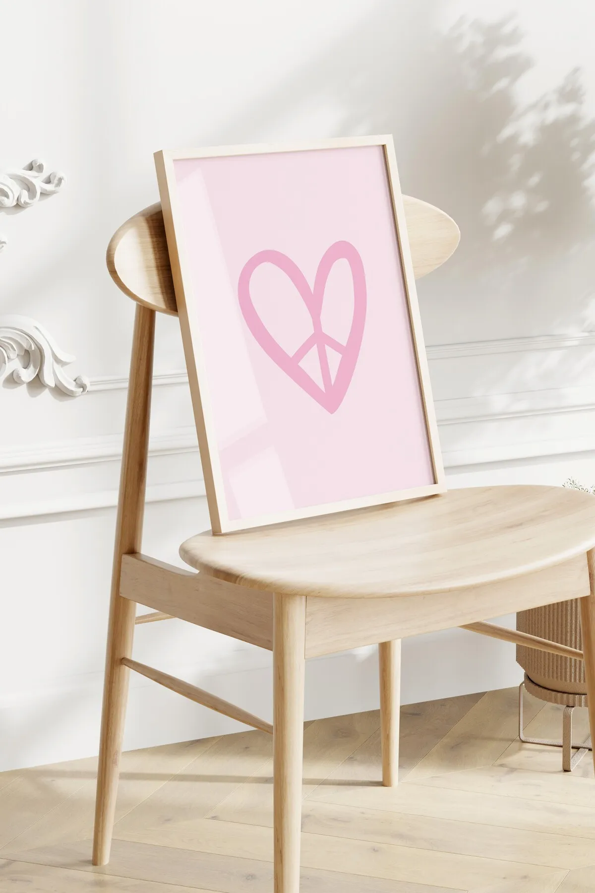 Pembe Pozitif Enerji Temalı 3'lü Poster Seti