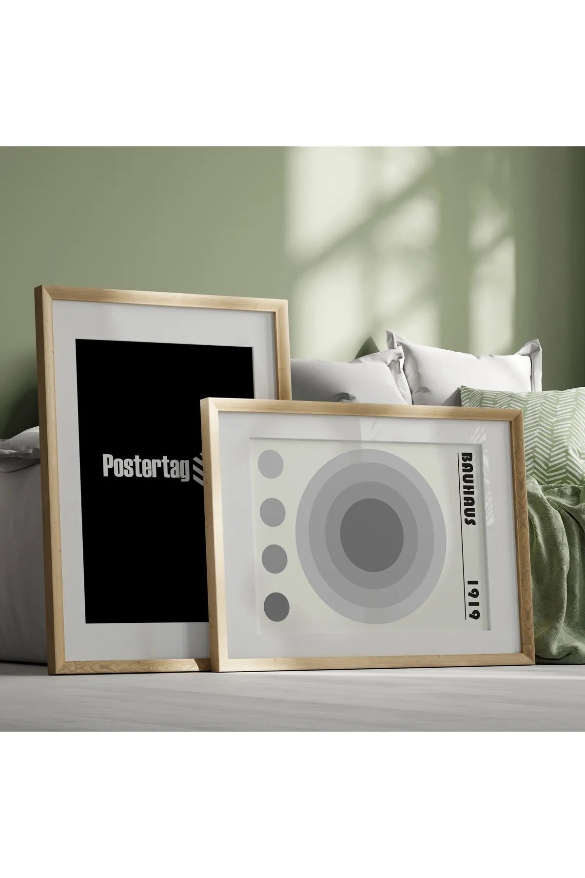[Bauhaus] Gri Temalı Modern Estetik Poster