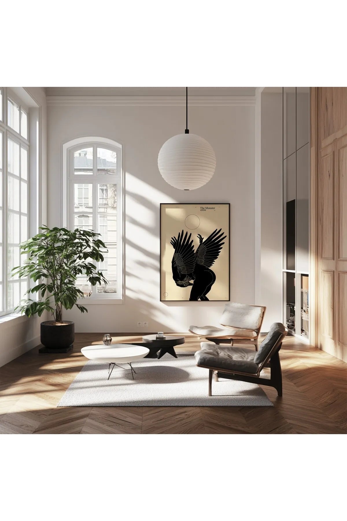 Soyut Fütüristik Tarzda Modern Tablo