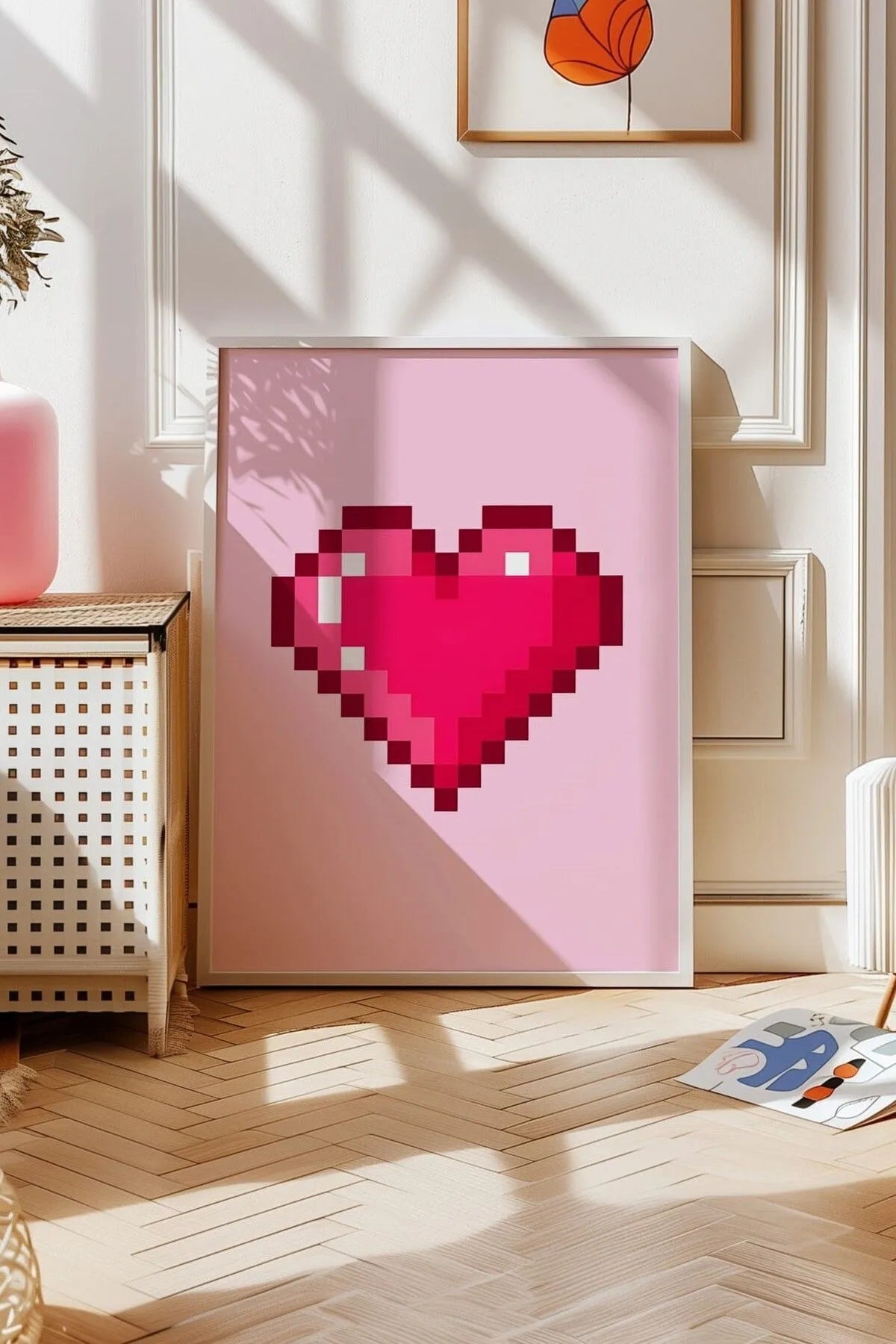 Pembe Temalı Gifler Pozitif Şık Poster