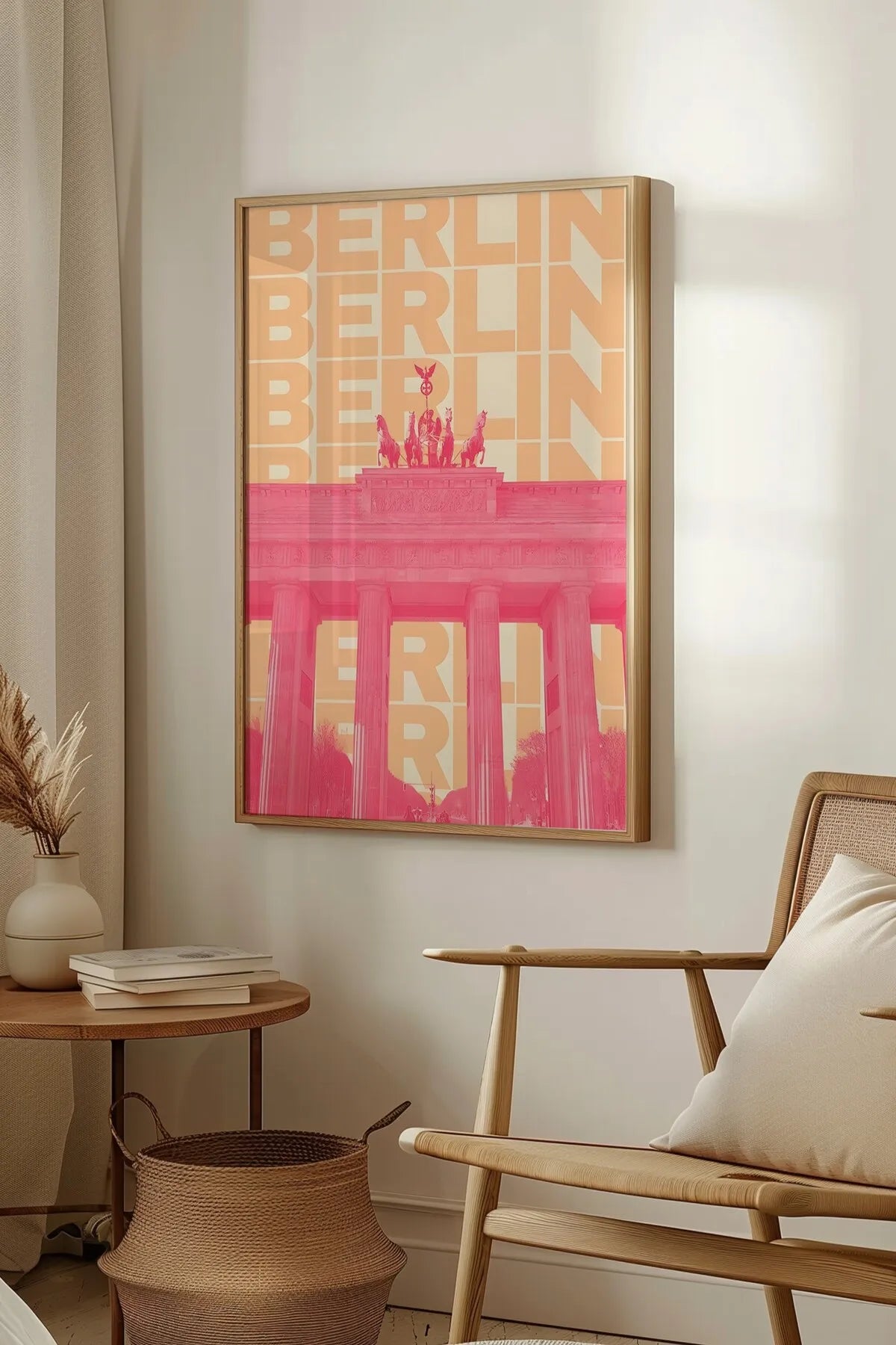 Roma & Berlin & Paris - İllüstrasyon Tarzı 3'lü Şehir Poster Seti