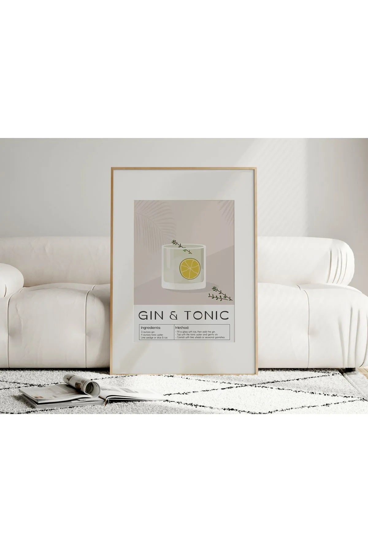 Gin & Tonic - Modern Kokteyl Tablo