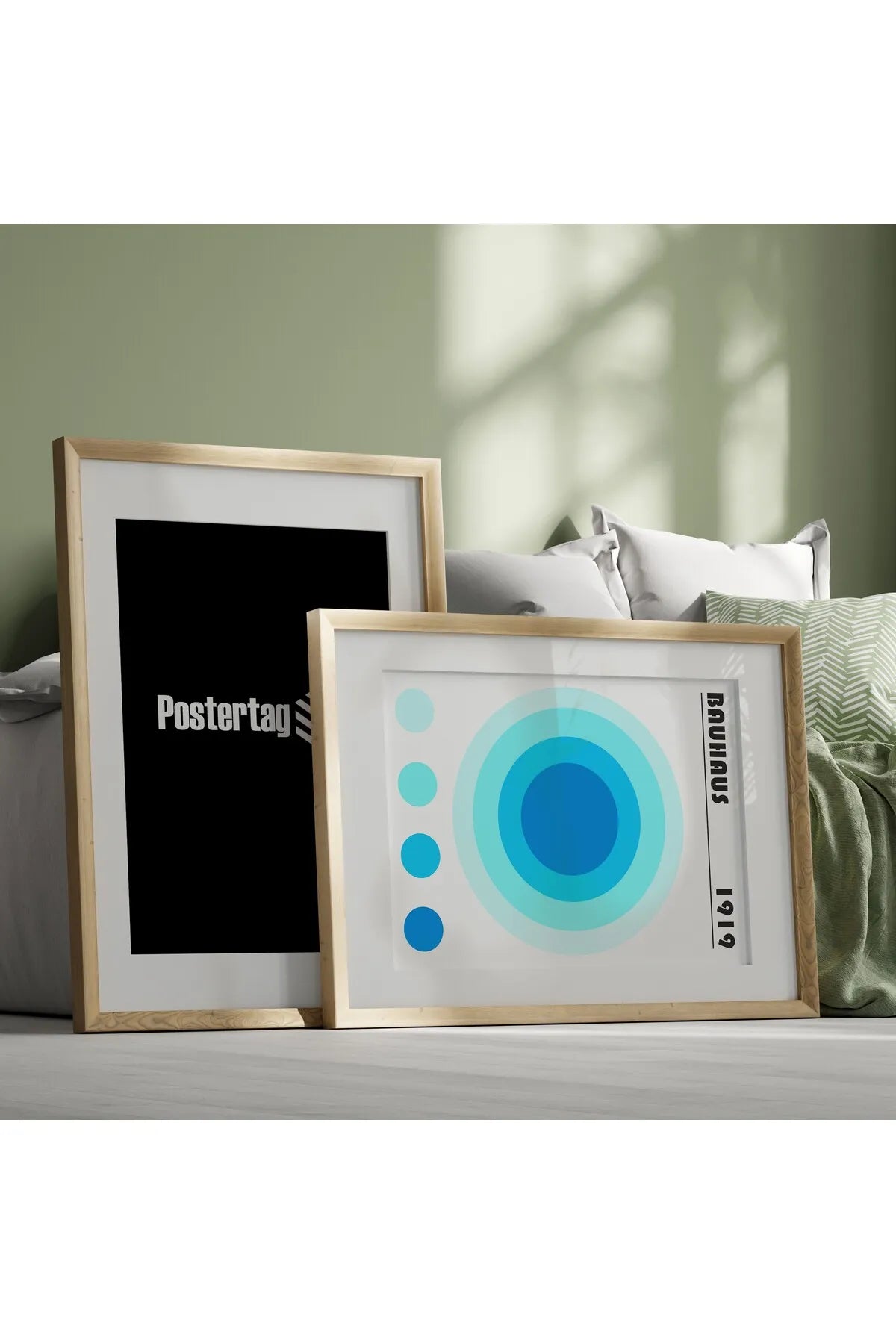 [Bauhaus] Açık Mavi Temalı Modern Estetik Poster
