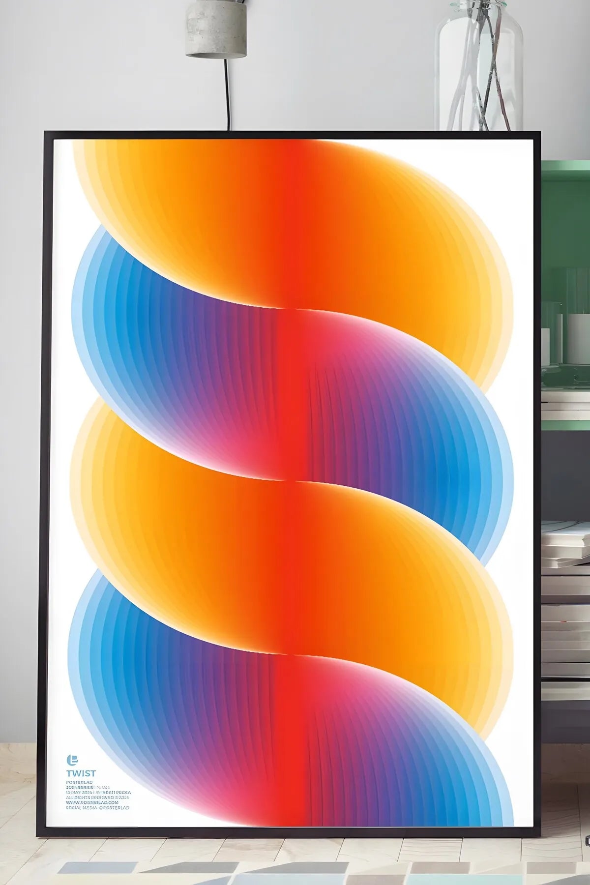 Minimalist Estetik Rengarenk İlllüstrasyon Posteri
