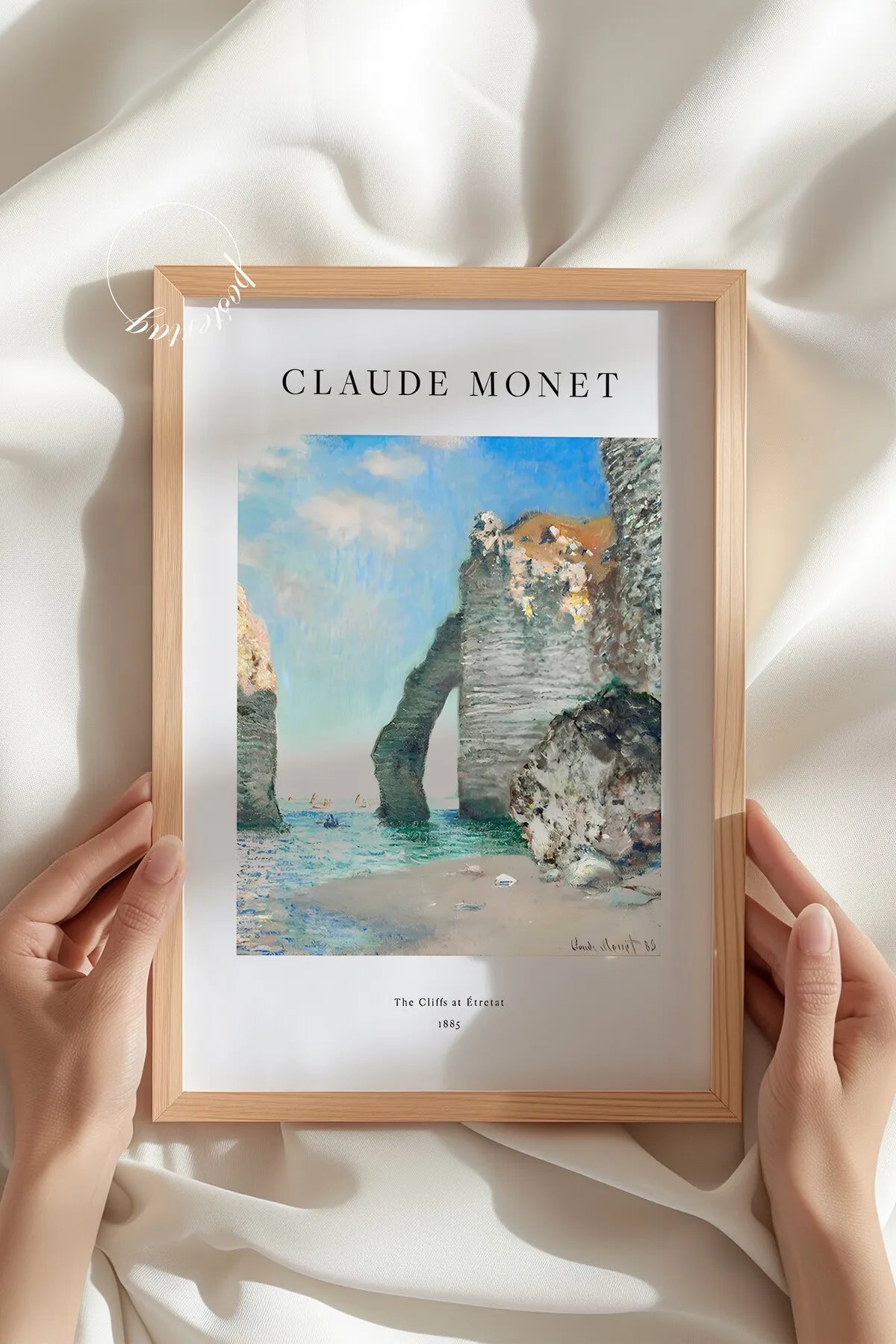 The Cliffs at Etretat [Claude Monet] - Şık Yağlı Boya Tablo