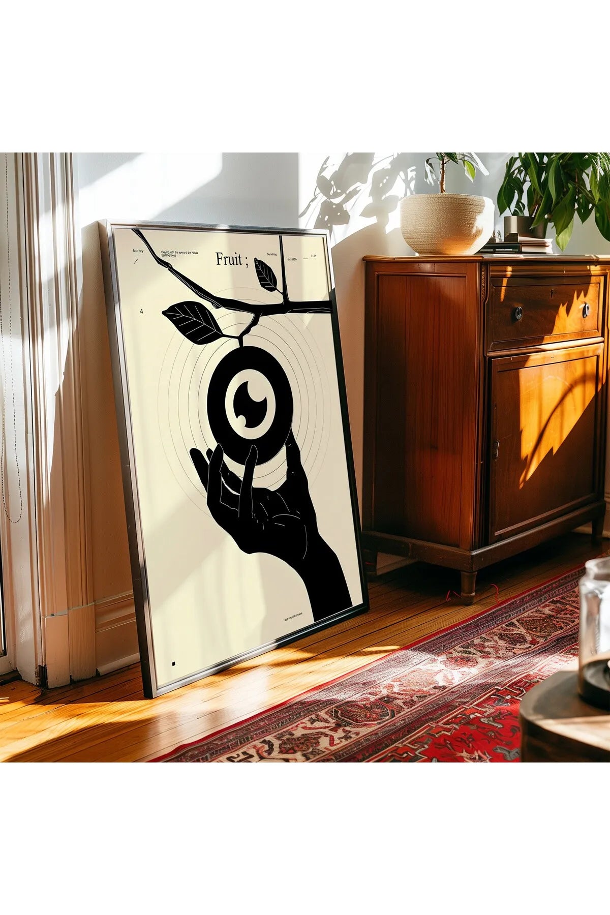 Soyut Fütüristik Tarzda Modern Tablo