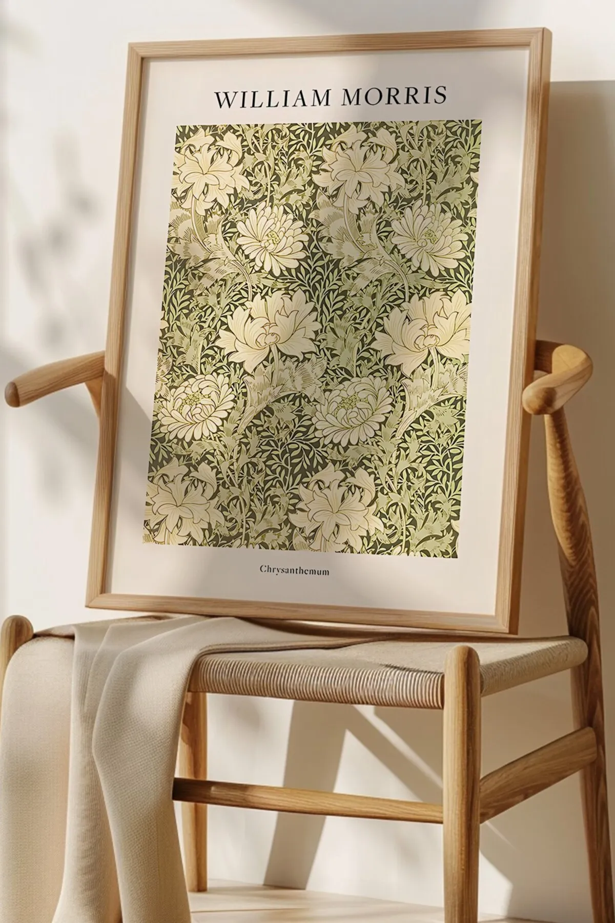 Marigold & Chrysanthemum [William Morris] - Botanik Temalı 2'li Poster Seti