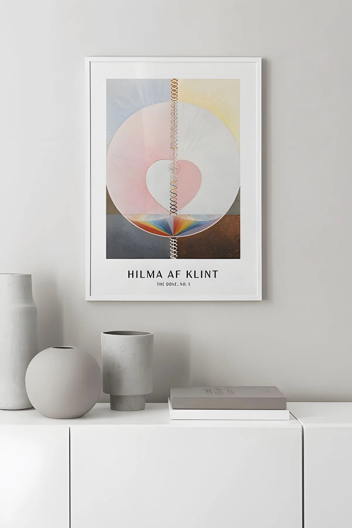 The Dove No.1 [Hilma Af Klint] - Modern Soyut Tablo