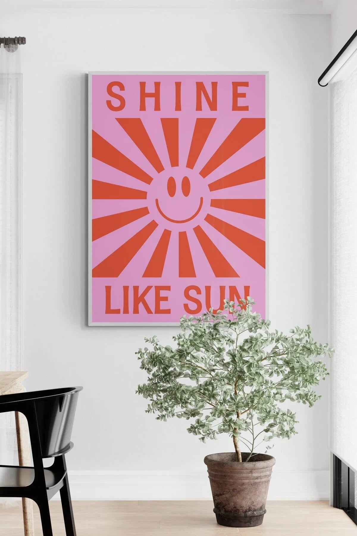 Shine Like Sun Estetik Dekoratif Poster