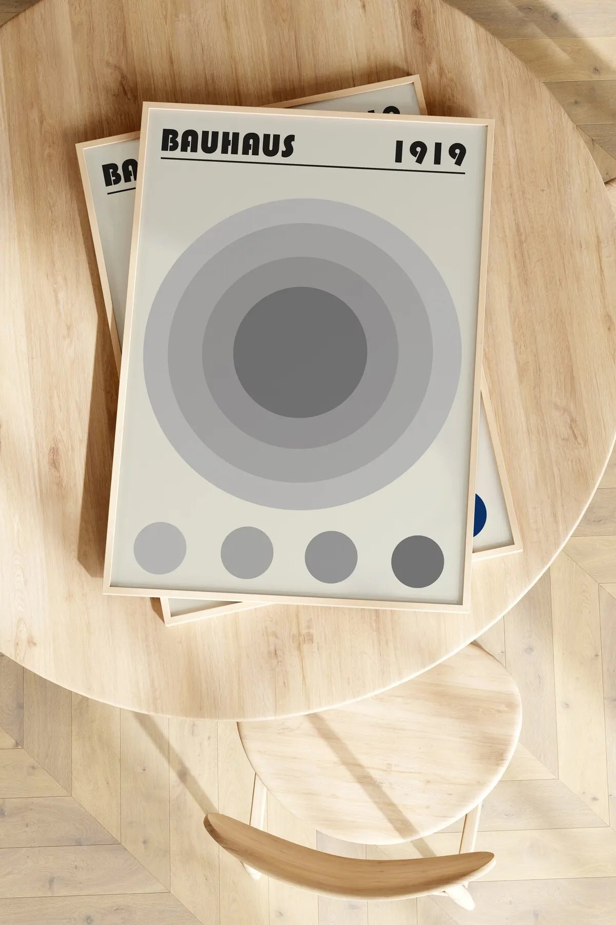 [Bauhaus] Gri Temalı Modern Estetik Poster