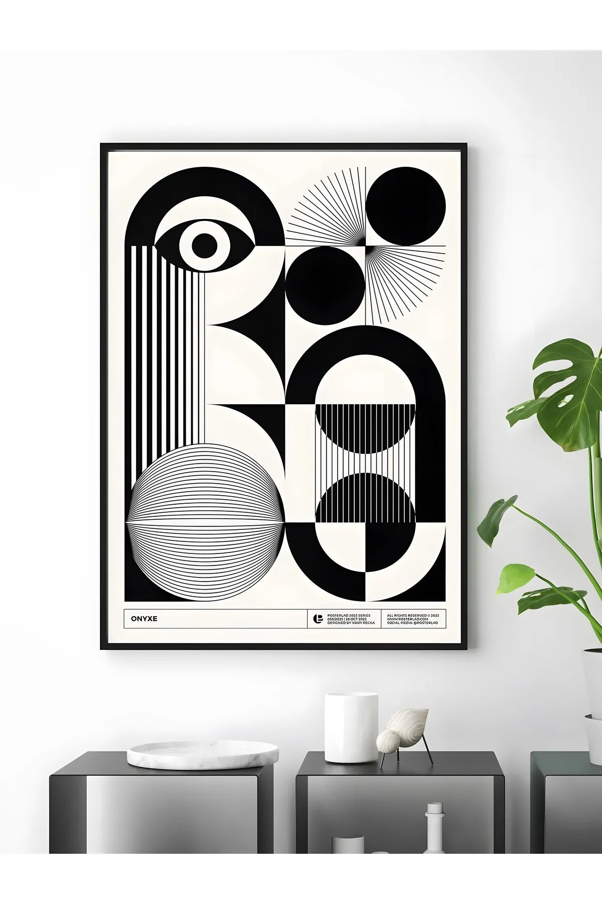 Minimalist Estetik Siyah İlllüstrasyon Posteri