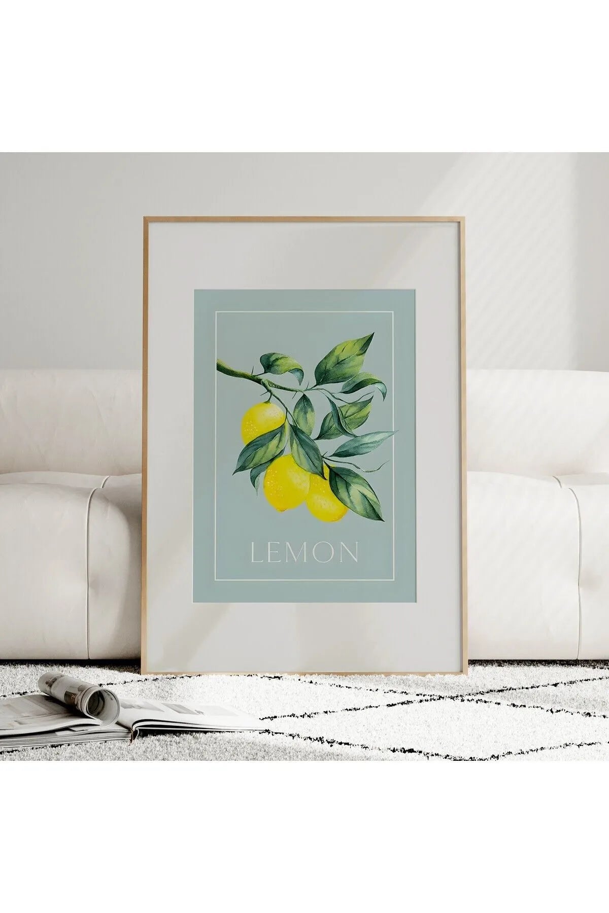Lemon & Orange - 2'li Modern Meyve Poster Seti