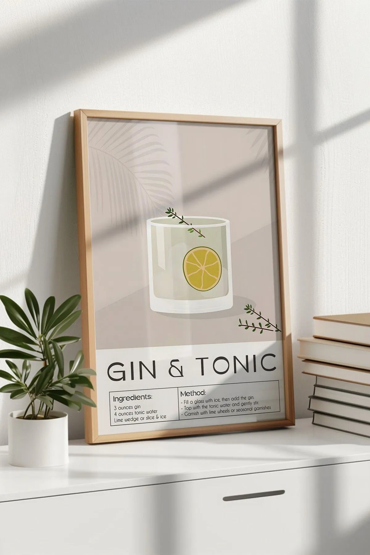 Gin & Tonic - Modern Kokteyl Tablo