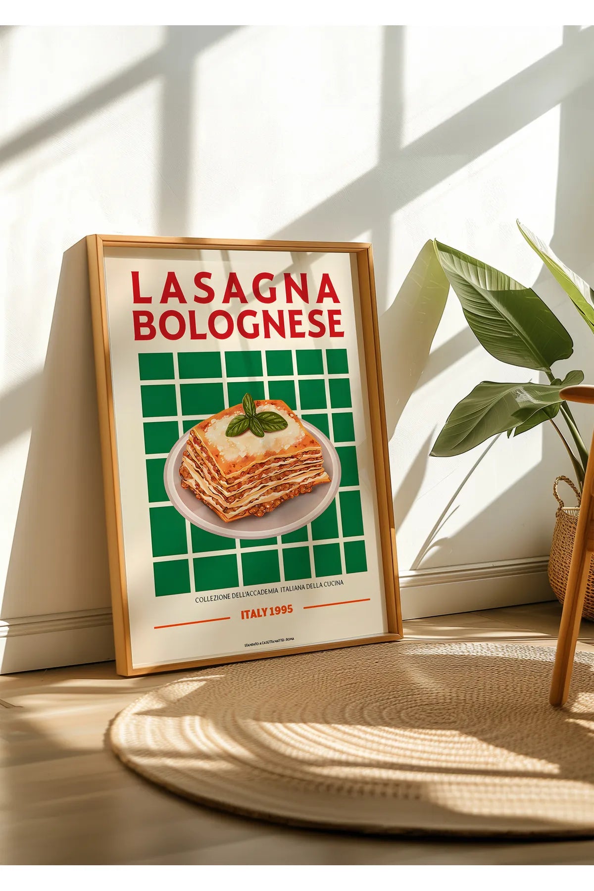Lasagna & Ossobuco & Spaghetti - İtalyan Mutfağı 3'lü Estetik Tablo Seti