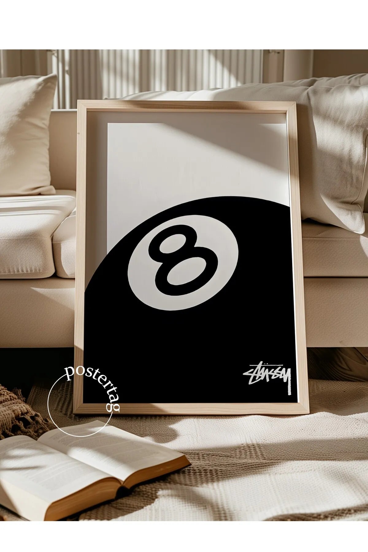 8 Ball Aura Tarzı Özel Tasarım Poster