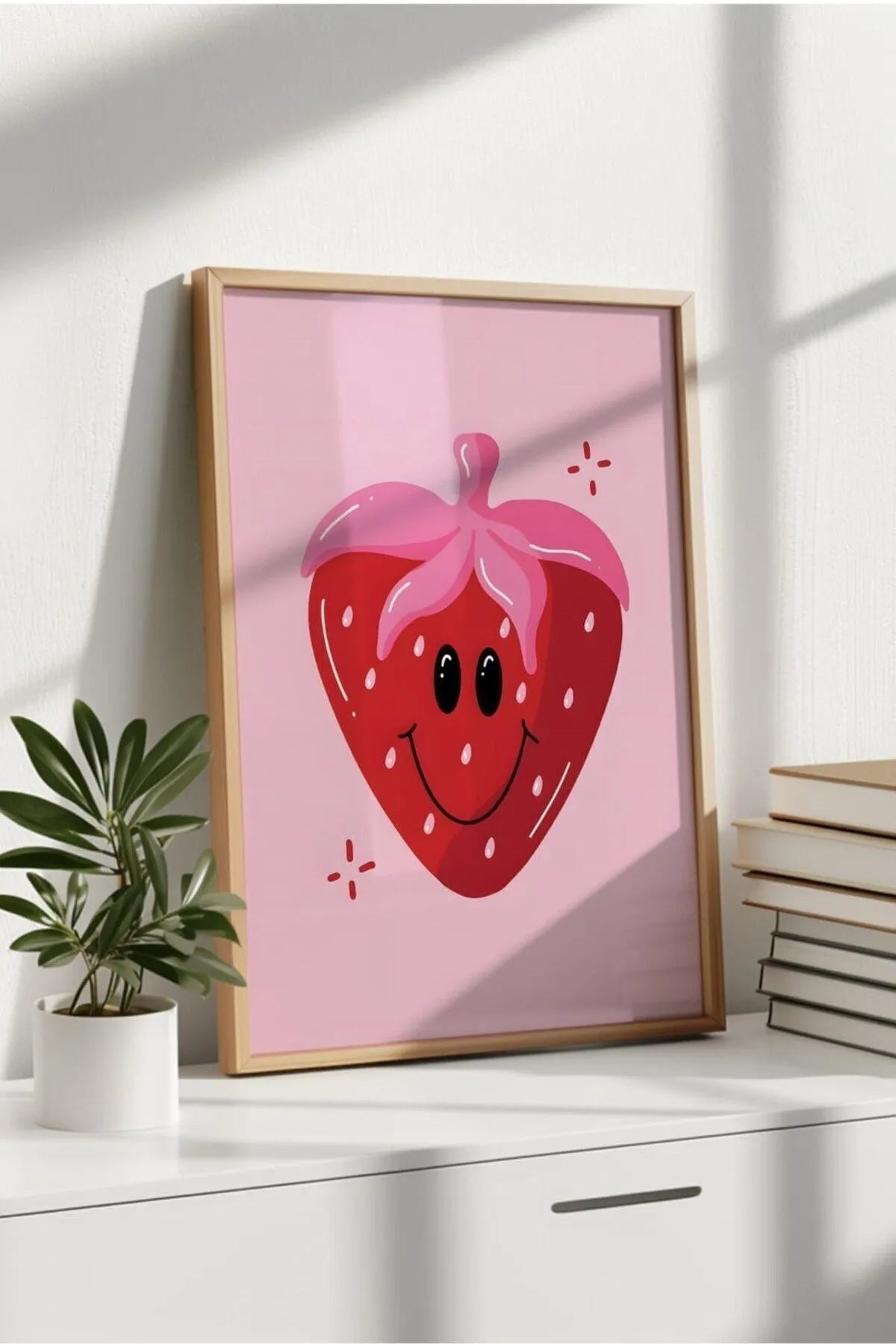 Pembe Temalı Gifler Pozitif Şık Poster