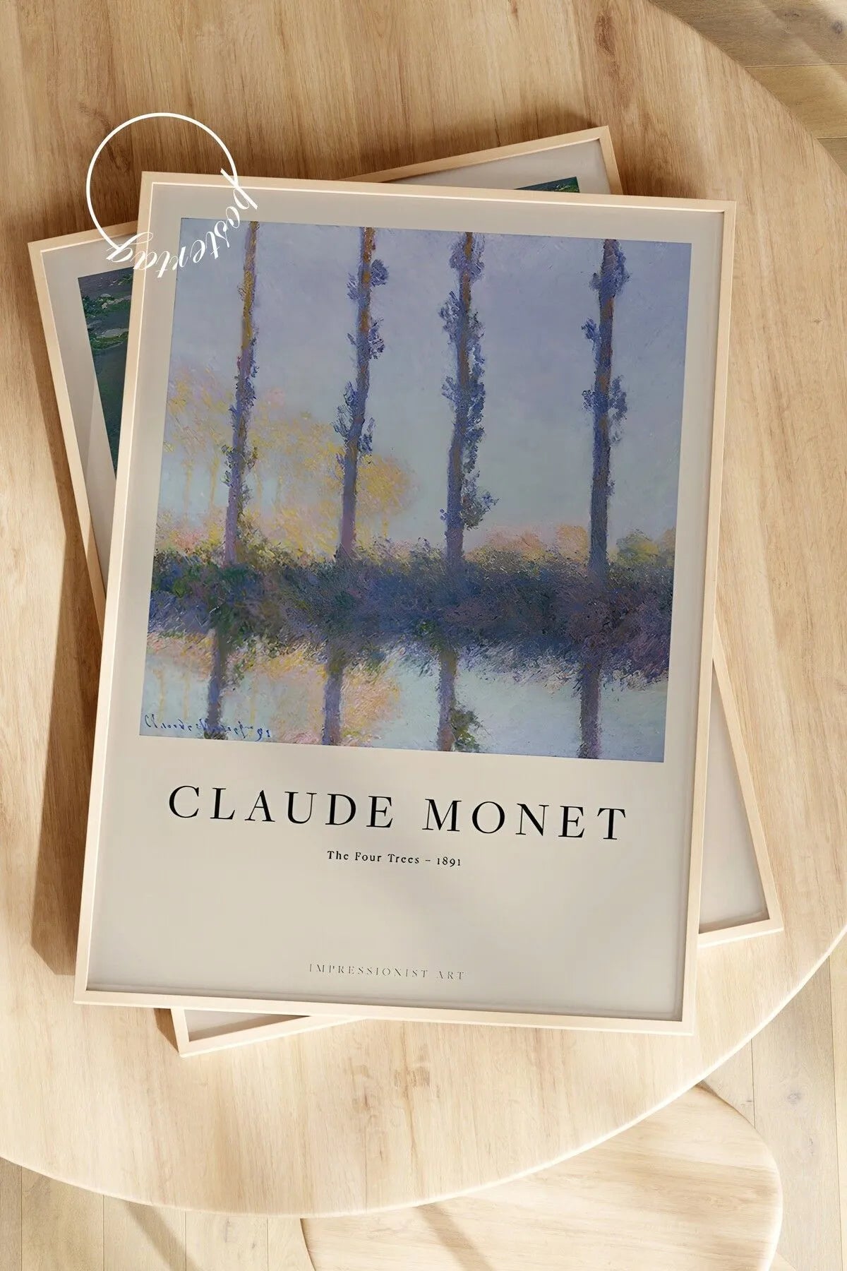 The Four Trees [Claude Monet] - Şık Yağlı Boya Tablo