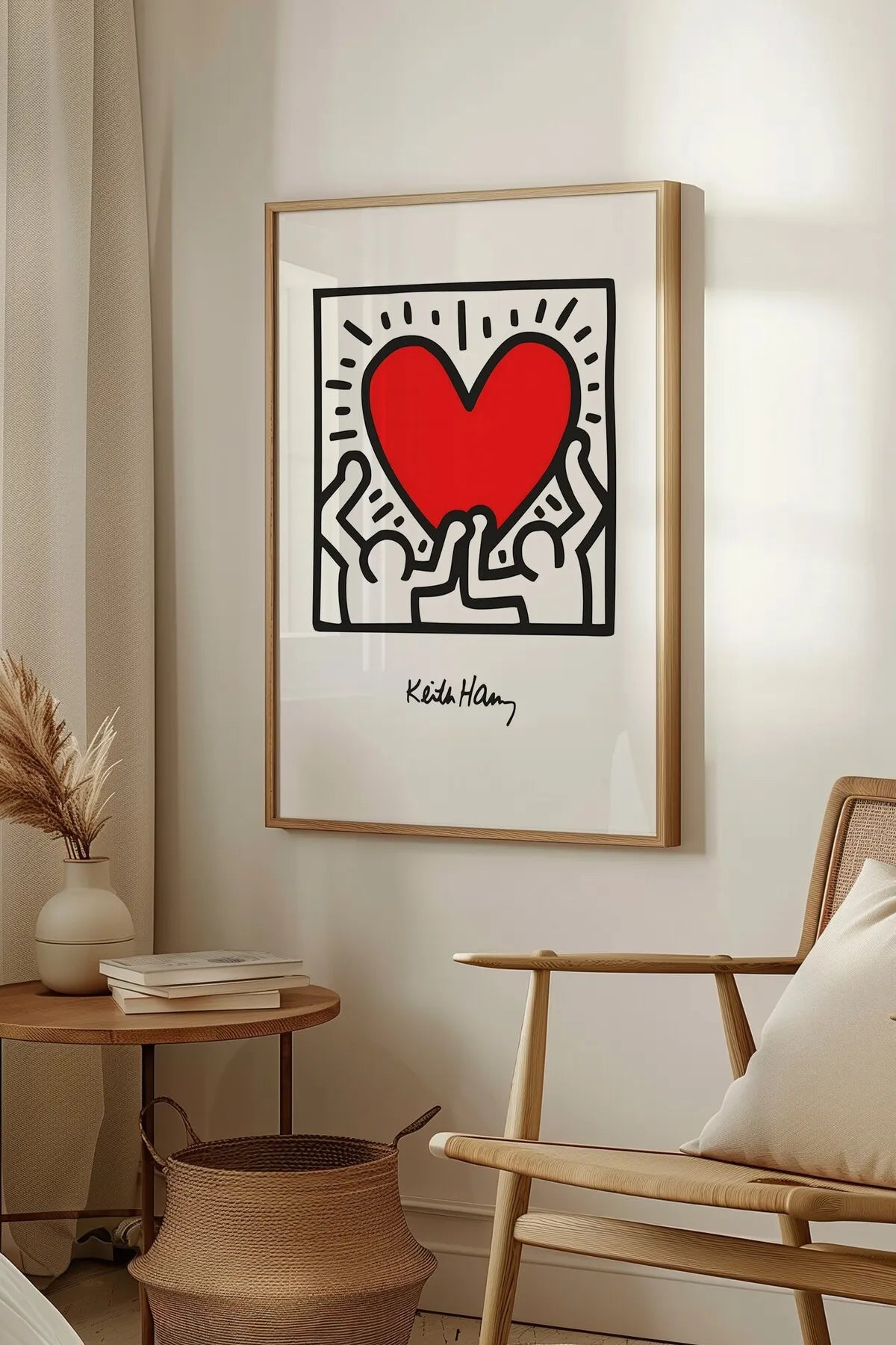 Keith Haring Modern Estetik Minimalist Tarzda 3'lü Poster Seti
